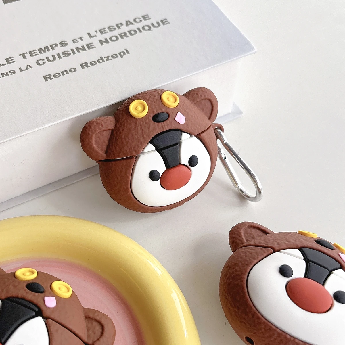 

Cover for Apple AirPods 1 2 3 3rd Case for AirPods Pro 2 Case 3D Silicone Cartoon Penguin Cub Waterproof Earphone Case