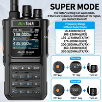 BinTolk BT8000 Walkie Talkie 10W Full Band Bluetooth Programme Noise Reduction Type-c Charger Portable AM FM Communication HAM