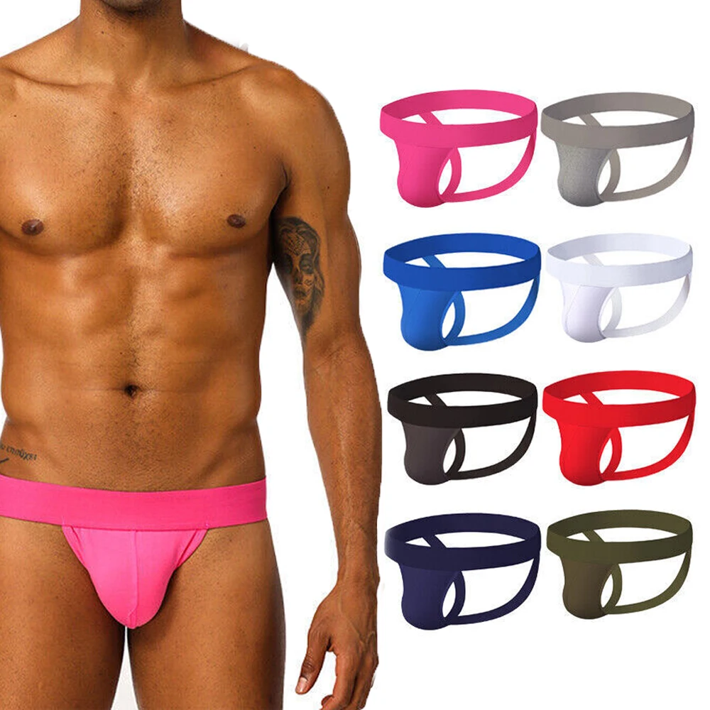 Sexy Men Underwear G-String Thongs Jockstrap Cotton Breathable Tanga Hombre Sissy Panties Sexy Low Waist Jock Strap Cos