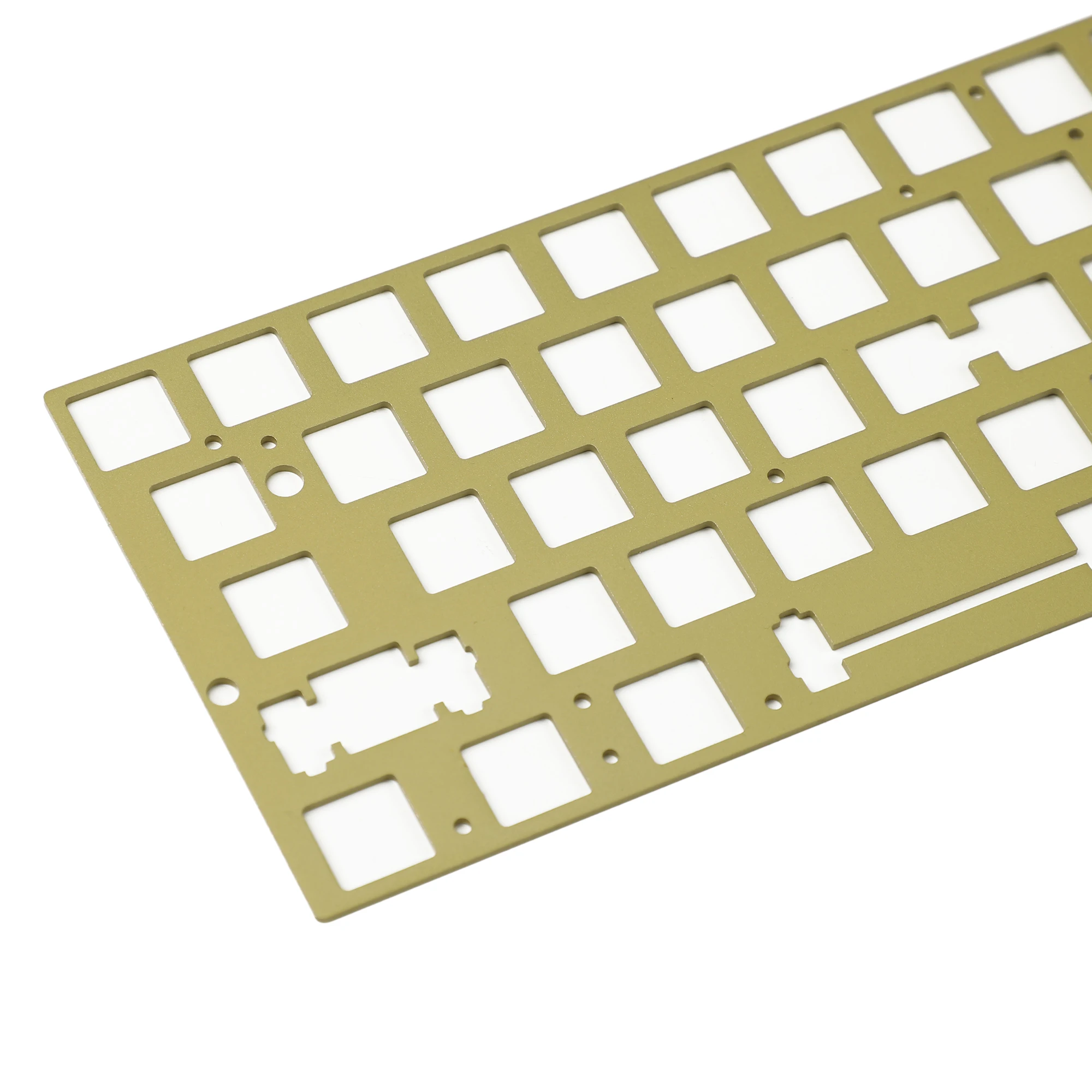 Aluminum Brush Finish Steel Brass ANSI Anodized Positioning Board Plate Plate-mounted Stabilizers For GH60 PCB GK61 Hot Swap PCB