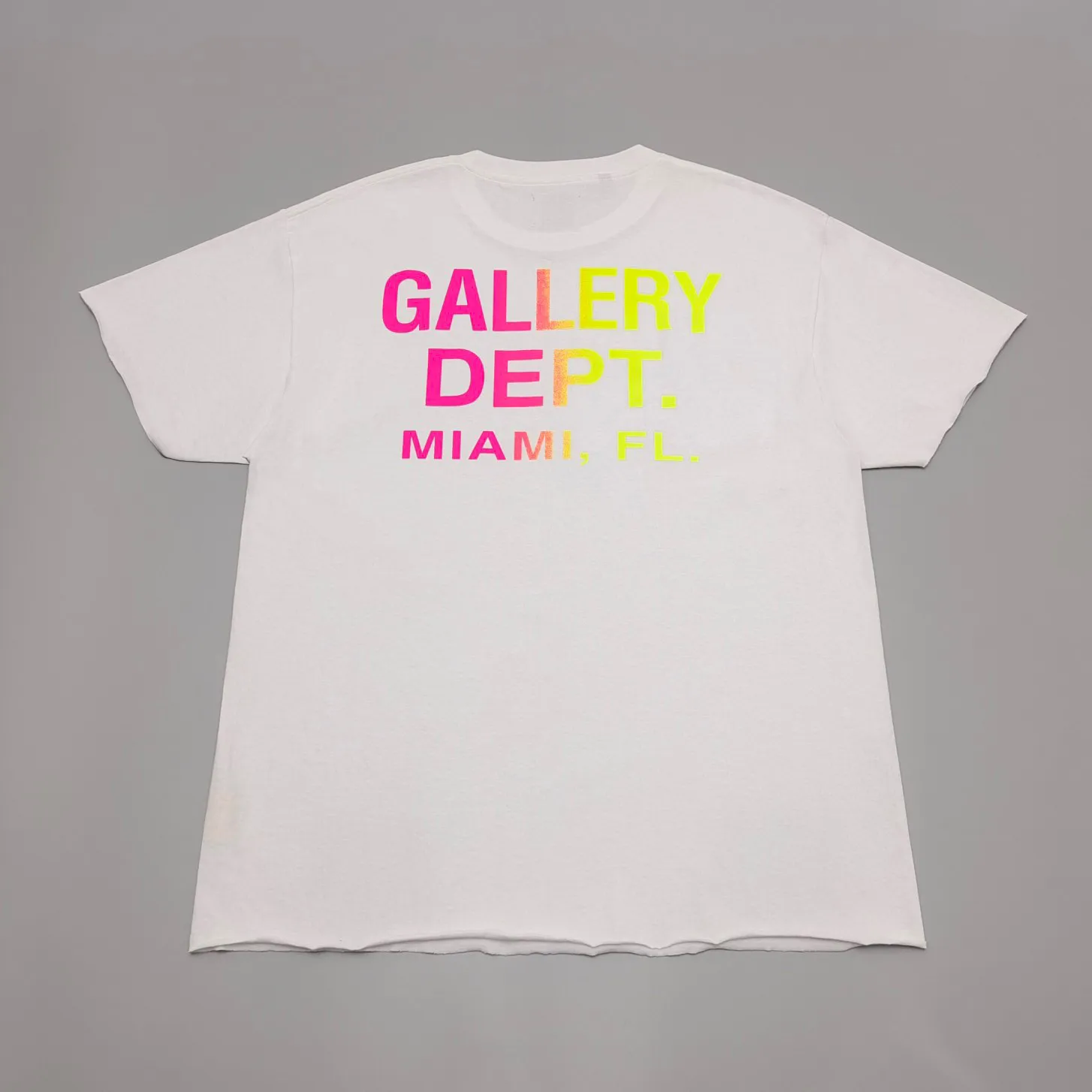 Gallery Dept splashing ink color gradual change letter short sleeve Tee
