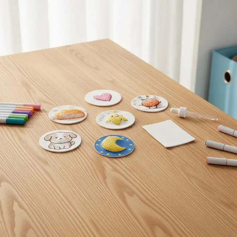 6CM Round 3D Art Craft Foam Board Paper, 20Pcs Pack, Durable Board Paper For DIY Handmade And Creative Projects