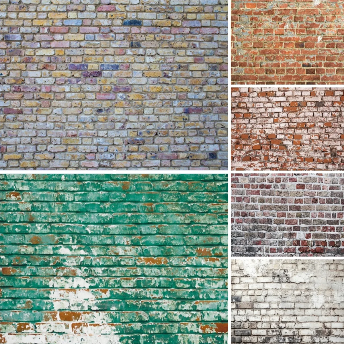 

Ретро-фон для фотосъемки с имитацией кирпичной стены для девичника, свадьбы, дня рождения, декора для помещений и улицы, портретный фон для взрослых