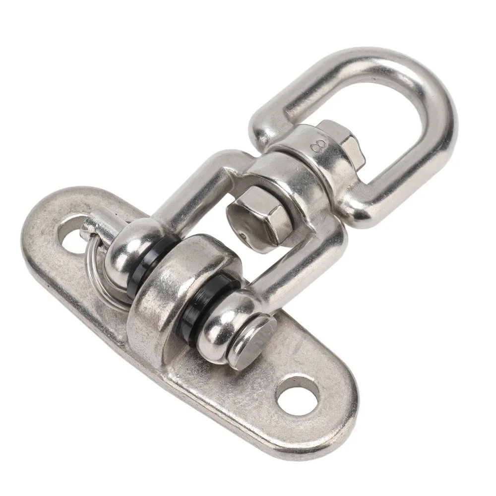Durable Stainless Steel Hammock Hanging Kit 360 Degree Rotate Silver Heavy Duty Swing Hook Swing Hanging Hook Swing Hanging