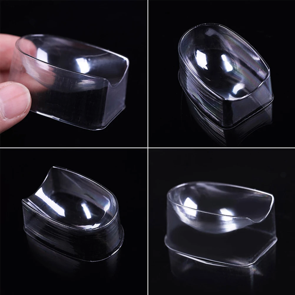 4-teiliges Tauchpulver-Box-Tablett, französisches Nagel-Set, Behälter, Werkzeuge, hochwertiger Kunststoff, ungiftig, leicht zu reinigen, langlebige Pulverposition