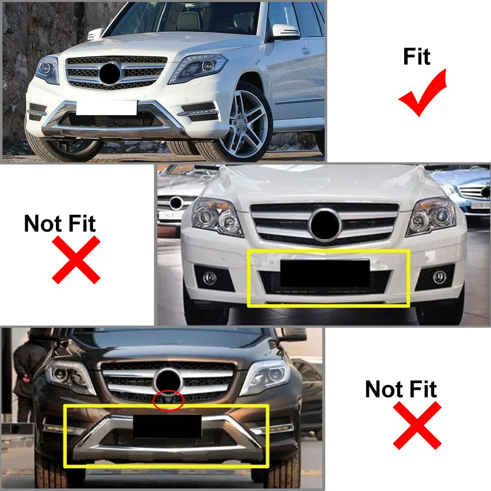 Car GTR Style Front Bumper Hood Grille Grill For Mercedes Benz GLK Class X204 Facelift GLK250 GLK300 GLK350 2013 2014 2015