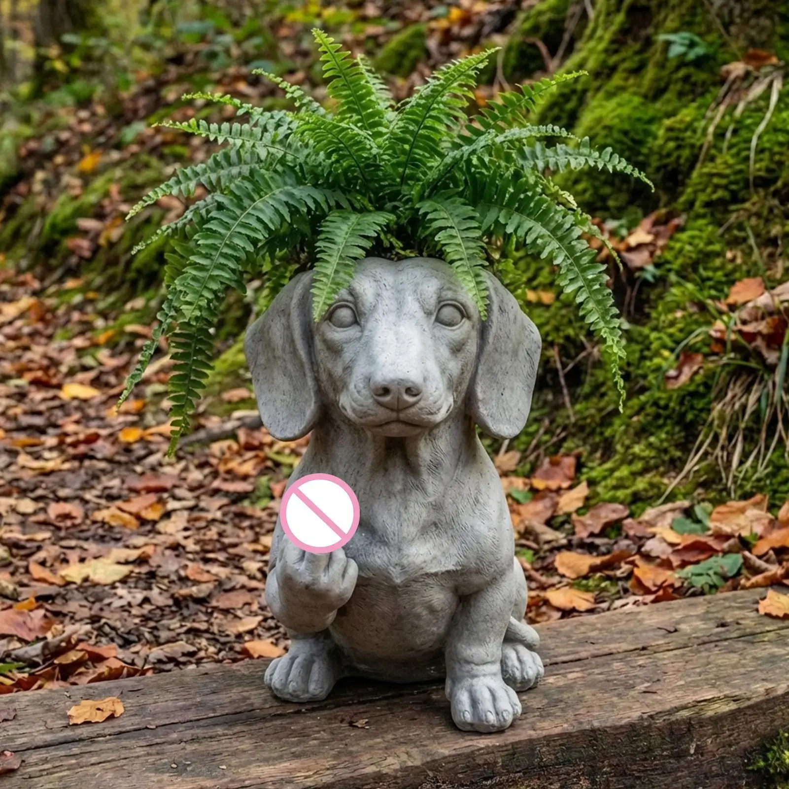 Animal Middle Finger Holder Planter Pot Middle Finger Dog Planter Dog Outdoor Garden Decor For Bonsai Garden Desk Offices Patio