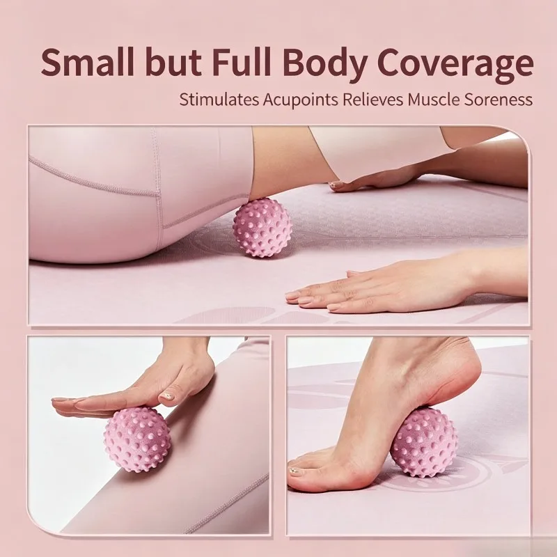 Spiky Massage Ball Fascia Release Ball for Foot Back Shoulder Leg Muscle Relief Yoga Fitness Training Multiple Colors
