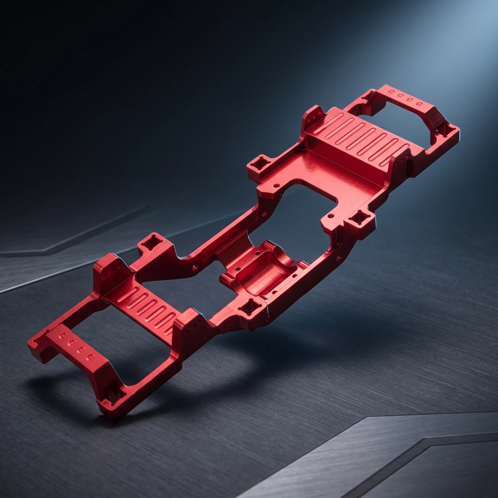 RC Car Chassis Frame Upgrade RC Alloy Chassis Frame Hardware Rigid Hobby-Grade for Hobbyists, Custom Builds