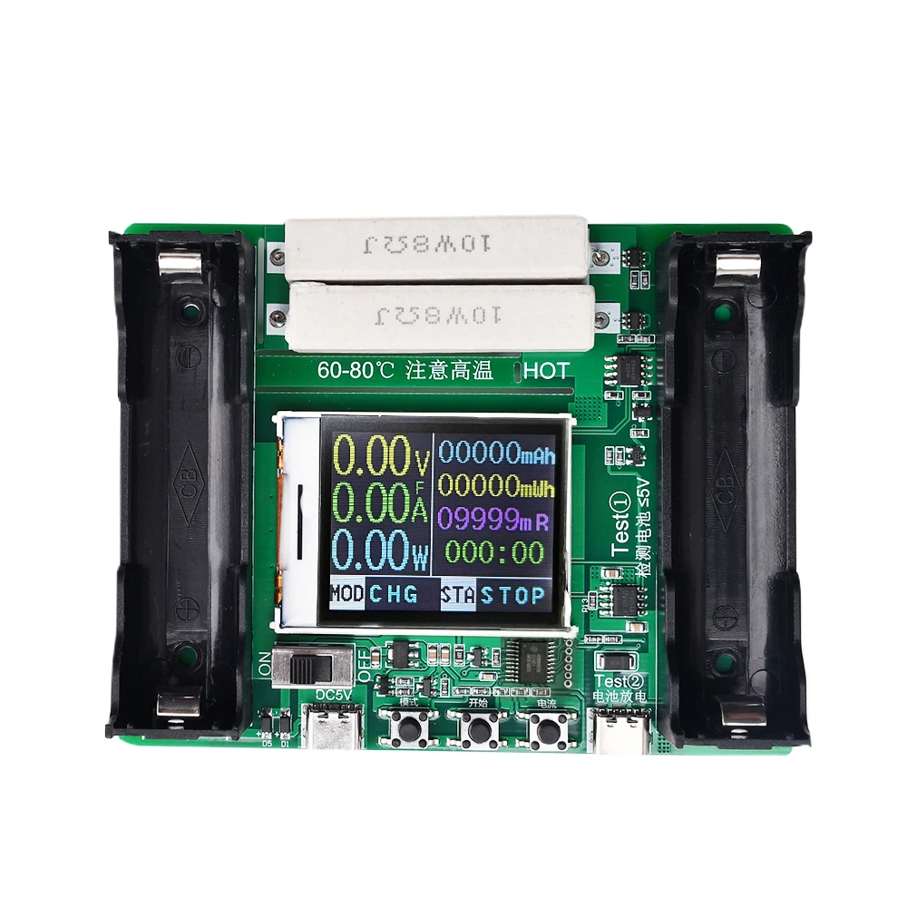 Digitales LCD-Display Batteriekapazitätstester MAh MWh für 18650 Lithium-Batterie Typ-C Messleistungs-Detektormodul – Detail 9