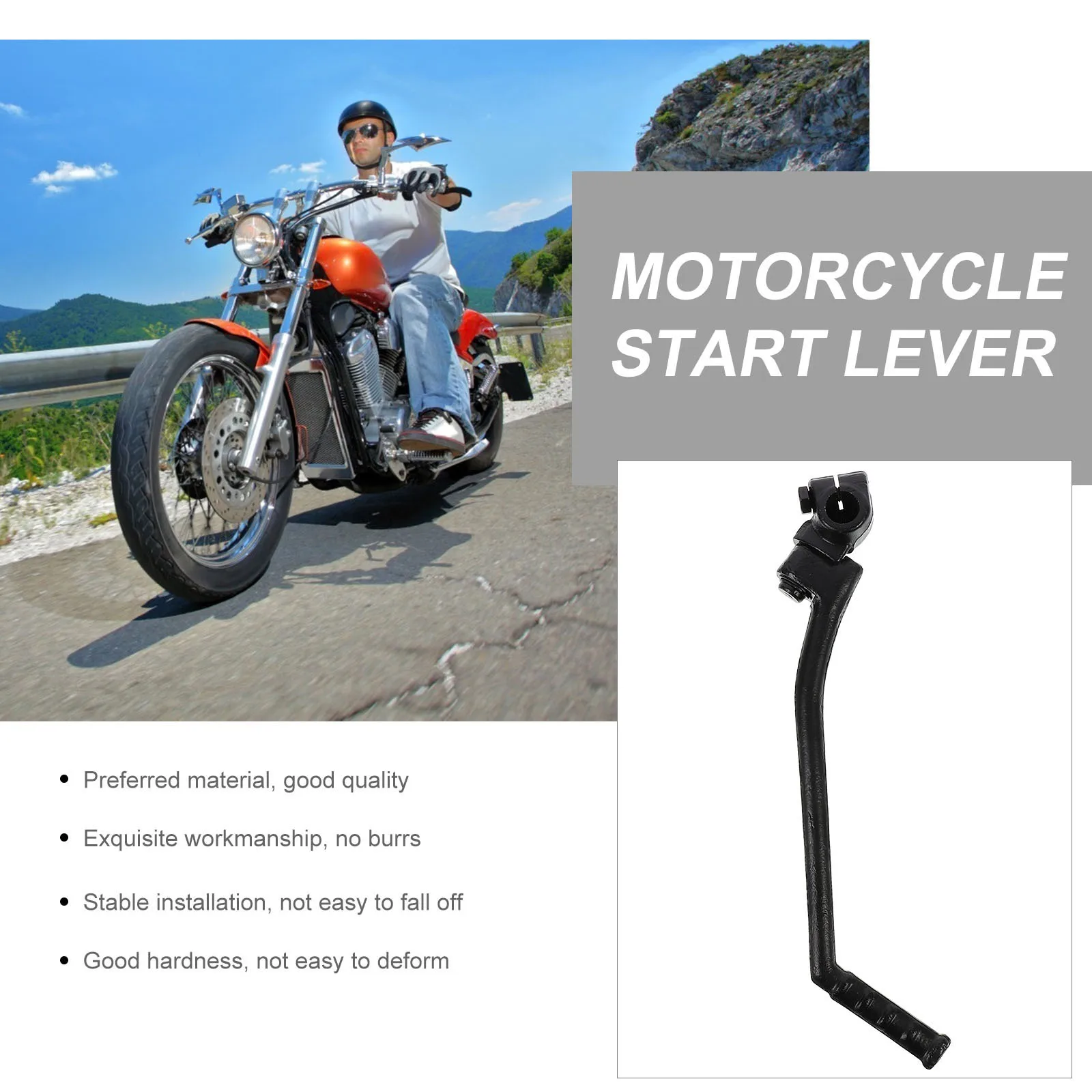 

Lever Rod Motorcycle Foot Lever Motorbike Foot Rod Start Rod