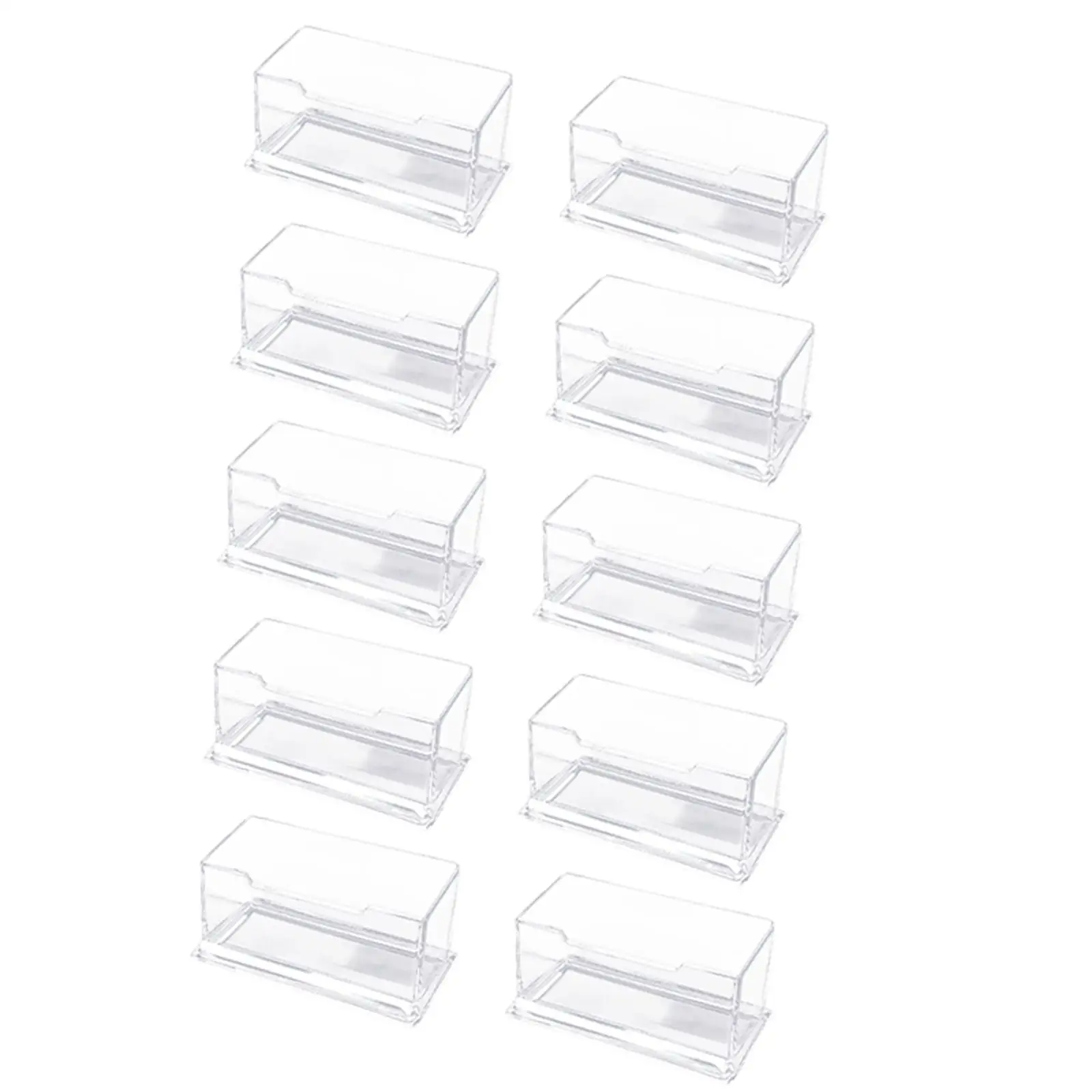 Name Cards Stand Desk Business Card Holder Display Exhibition Women Men Receptionist Desktop Clear Office Transparent Bracket