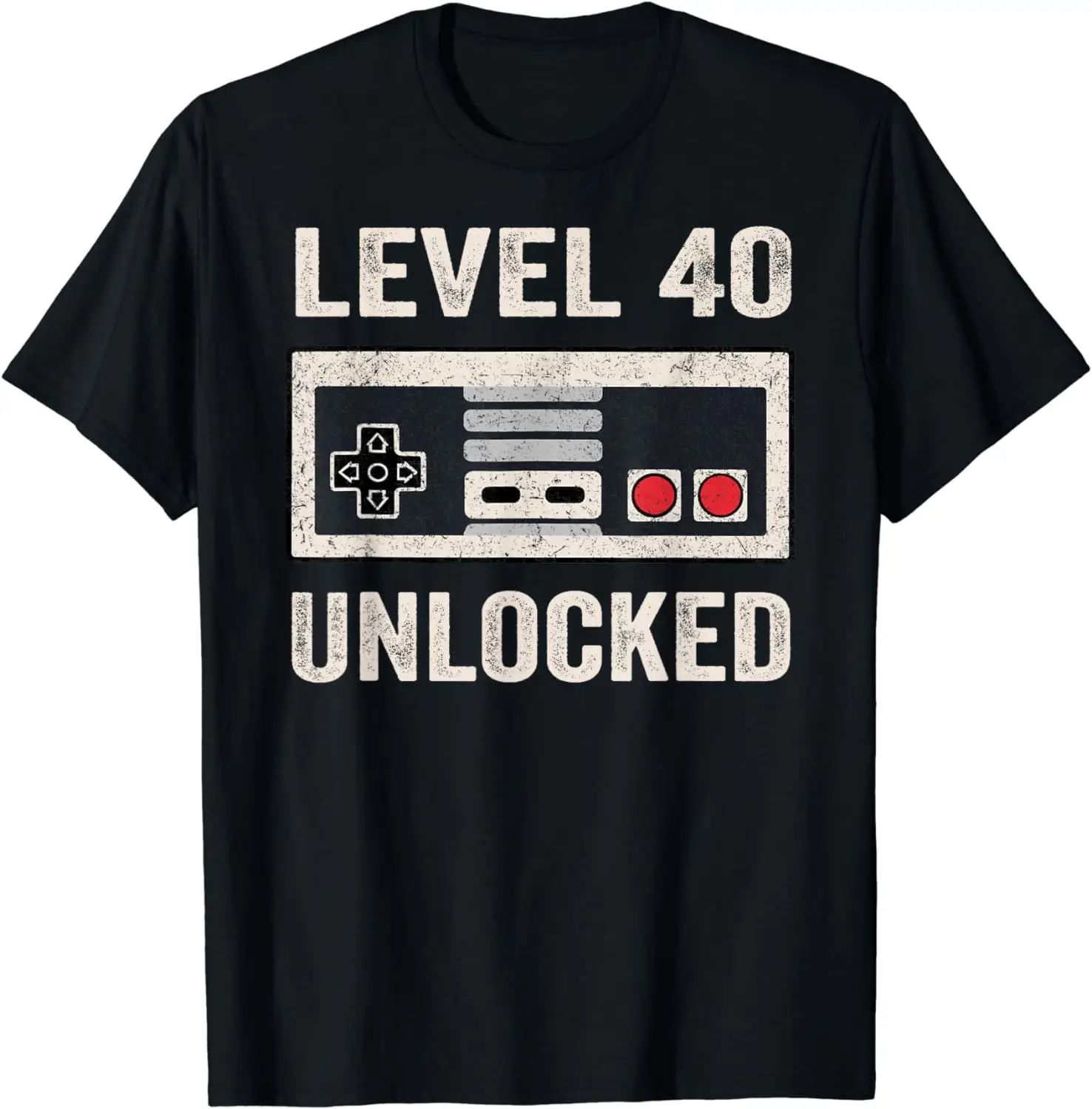 

Level 40 Unlocked Shirt Video Gamer 40th Birthday Gift Tee T-Shirt