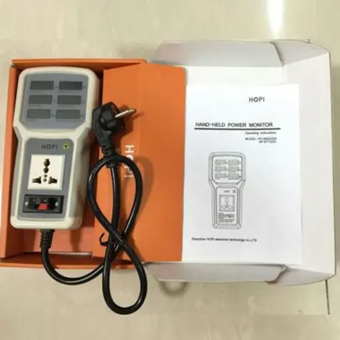 Digital Electric Power Energy Meter Tester Monitor Watt Meter Analyzer Energy Saving Lamps Tester HP9800 0-9999KW EU Plug
