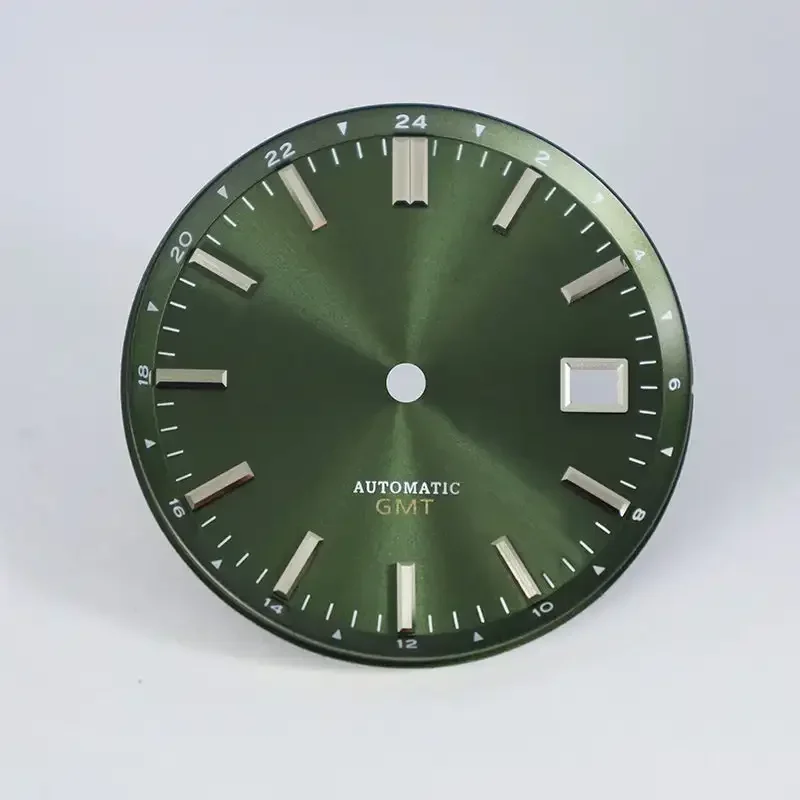 

32.5mm GMT Sunburst Dial for 40mm 44GS Case NH34 Mechanical Men's Watch Part GMT Movement