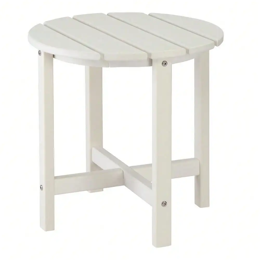 

Round Outdoor Patio Deck Portable Side Corner Table for Adirondack Chair