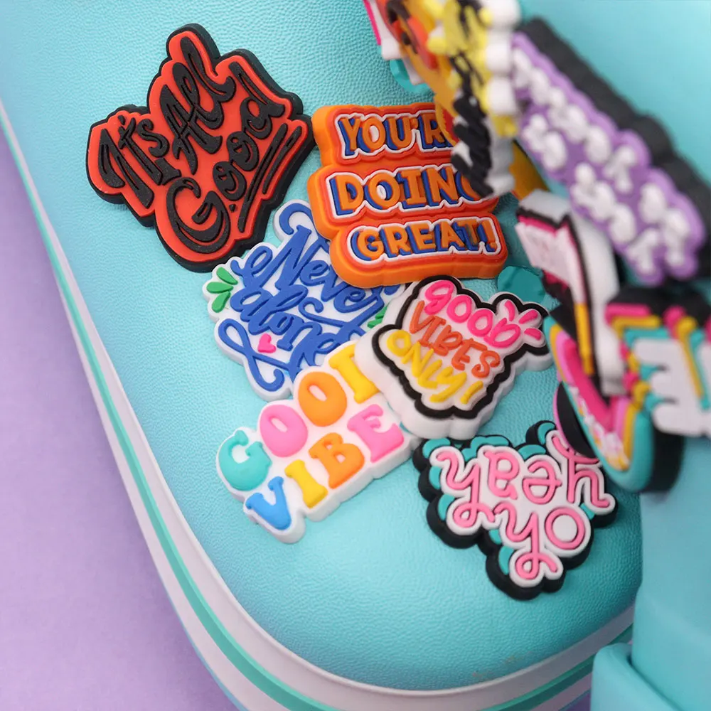 1-16PCS Yeet or Be Yeeted Lucky Children Shoes Charms Accessories Good Fresh Hero Buckle Clog Sandal Decorations