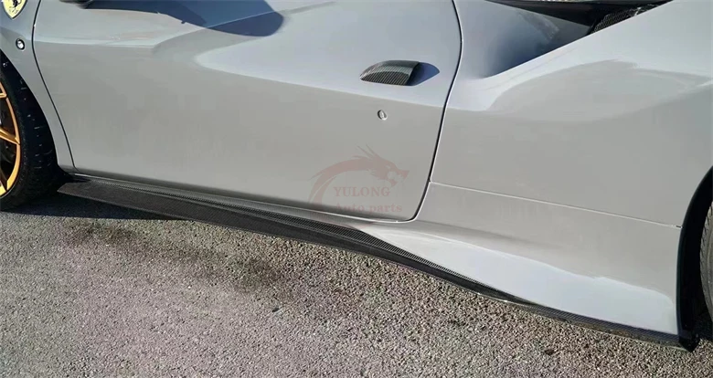 

N Style F8 Carbon Fiber Side Skirt for Ferrari F8 Carbon Fiber Side Spoiler for Ferrari F8 Spoiler Body Kit