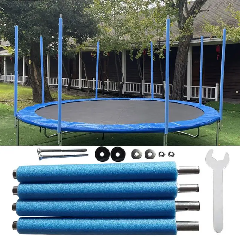 Soft Foam Trampoline Poles Trampoline Pole Replacement Trampoline Pole Anti-collision Foam Enclosure Rods Universal for Steel