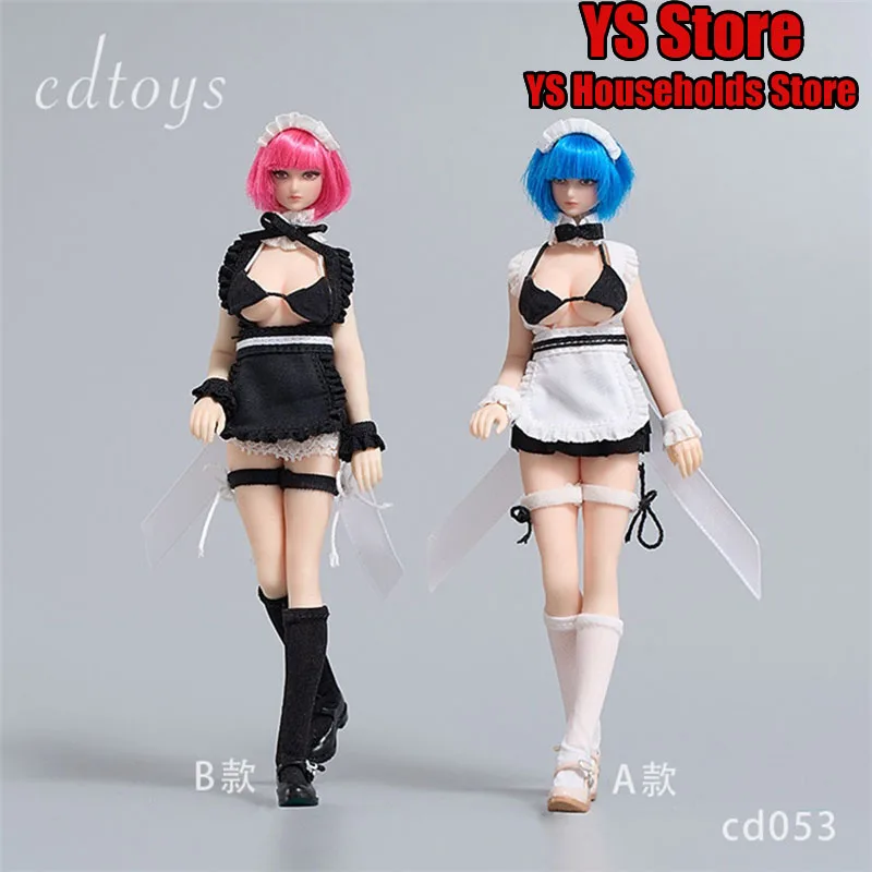 

Cdtoys Cd053 1/12 фигурка горничной комплект одежды для косплея черный, белый цвет простой фартук верхний костюм аксессуар для 6 "фигурка тела