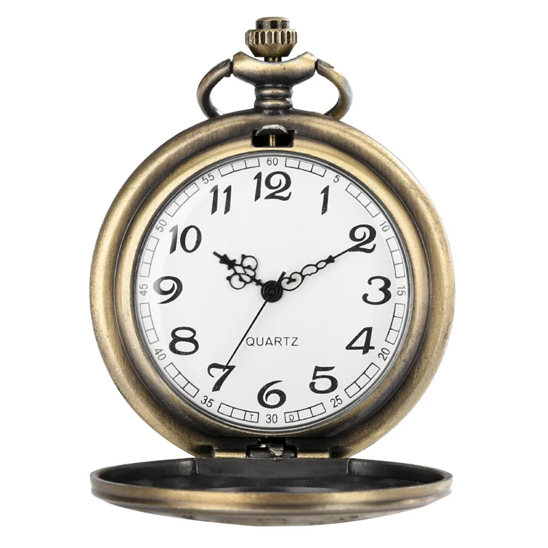 Steampunk St. Petersburg Warship Embossed Quartz Pocket Watch with Necklace Chain Retro Timepiece with Airplane Charm Sounvenir