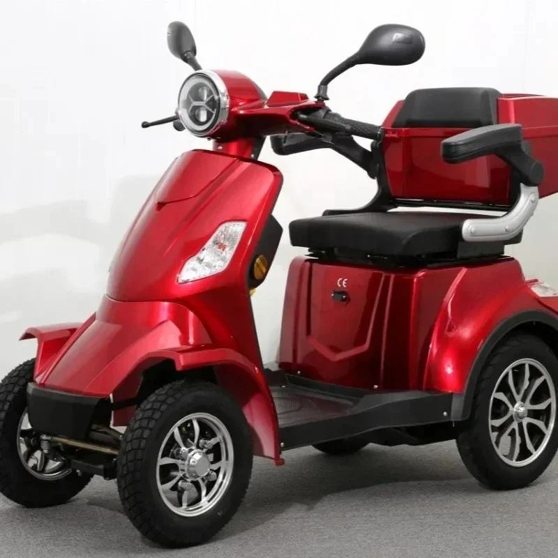 Four-wheeled electric vehicle household scooter, new energy adult women's car battery car