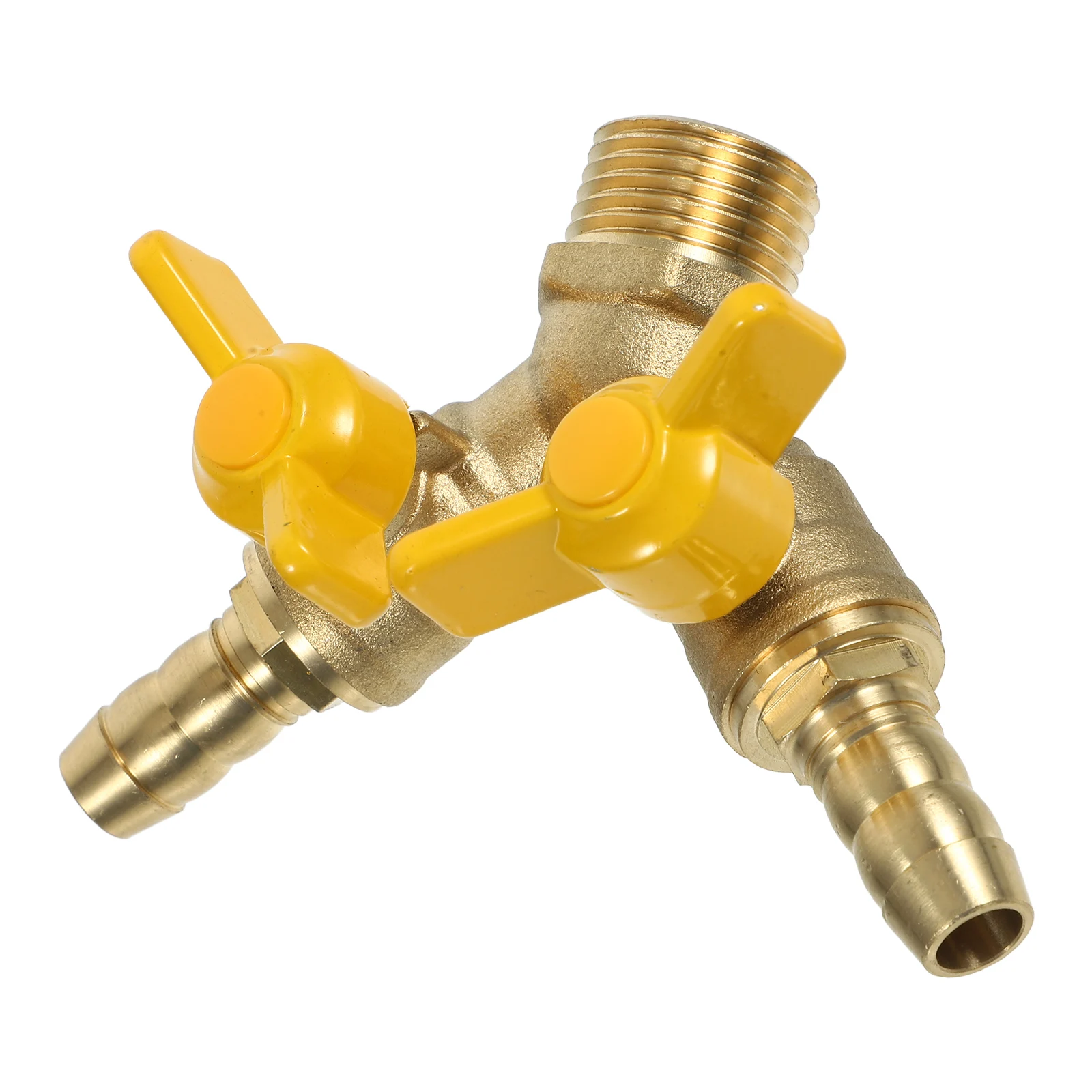 

3-Way Y-Shaped Ball Valve Shut Off Valve For Gas Water Fuel Heavy Duty Hose Plumbing Fittings Gas Shut-Off Tool