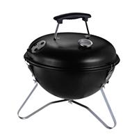 Charcoal BBQ Grill with Thermometer Round Multifunctional Barbecue Grill for