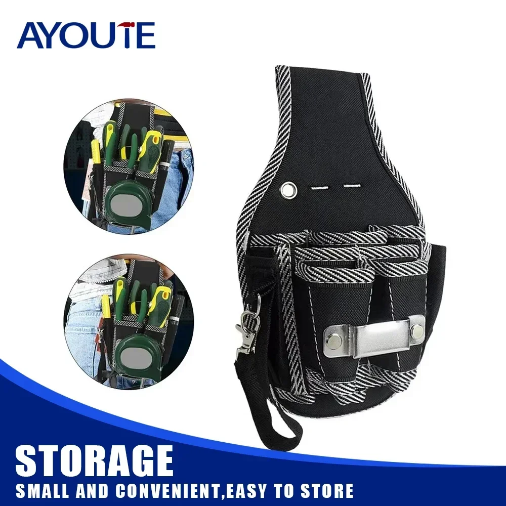 

Tool Holders Insert Sheath Repair Waist Bag Electrician Simple Pocket Waist Hanging Tool Bag Portable Drill Holder Holst Pouch