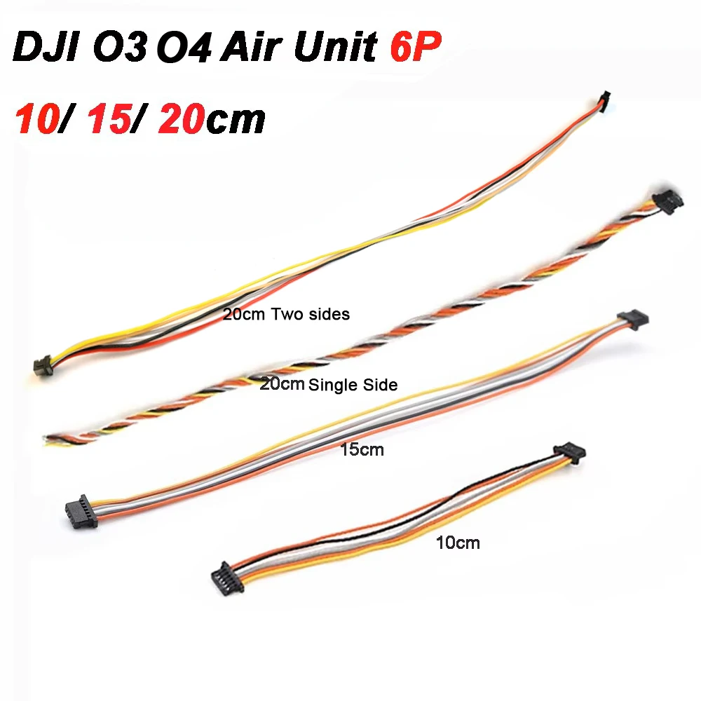 2 stücke Für DJI O3 O4 Air Unit Flight Controller Direkt Stecker 6P Anschluss Kabel 10 cm/15 cm/20 cm Silikon Draht F4 F7 FC FPV Drohnen