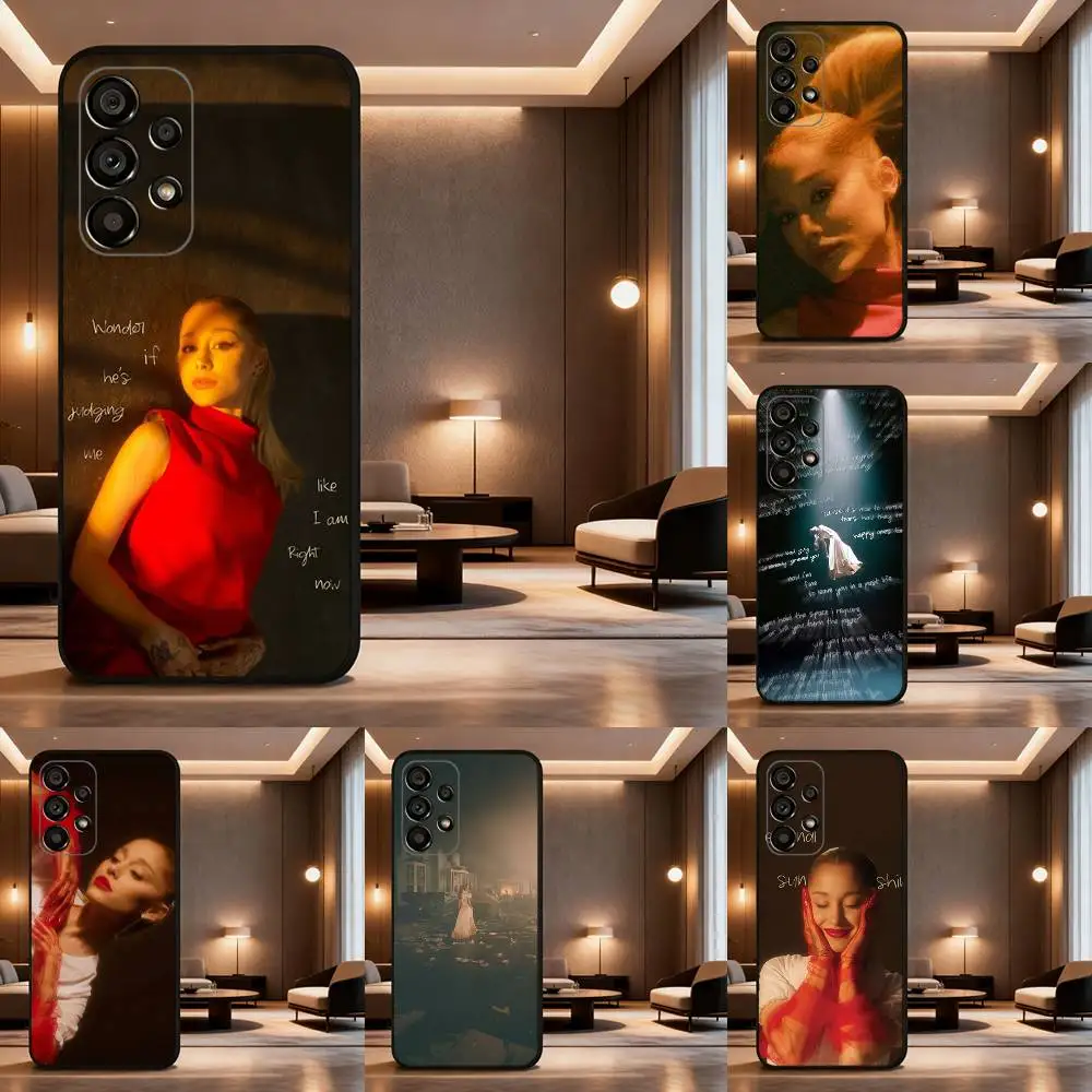 

A-Ariana Eternal Sunshine G-Grandes Phone Case Soft black protective case for Samsung Galaxy A32,A10,A71,A11,A12,A13,A31,etc