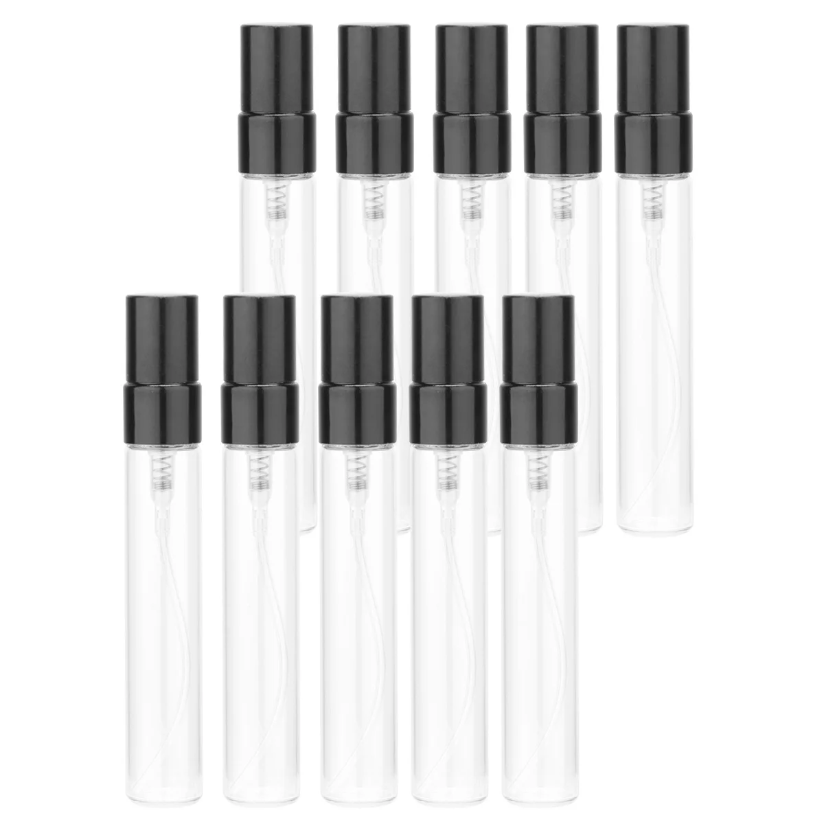

10Pcs Reusable Glass Spray Bottles Small Leakproof Perfume Mist Container Portable Travel Makeup Water Storage