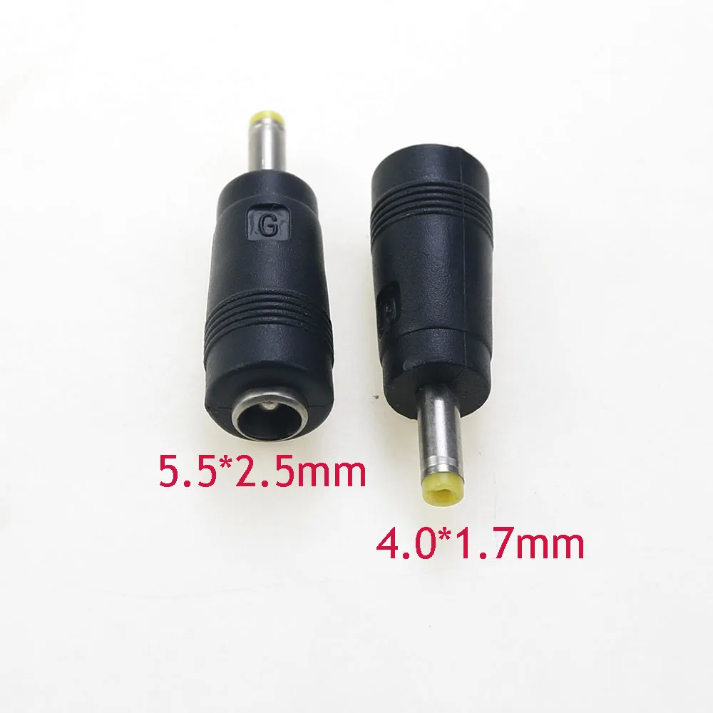 

1pcs DC 5.5x2.5mm Adapter Connector Plug DC Conversion Head Jack femmina 4.0*1.7mm a 5.5*2.5mmConnecting sockets