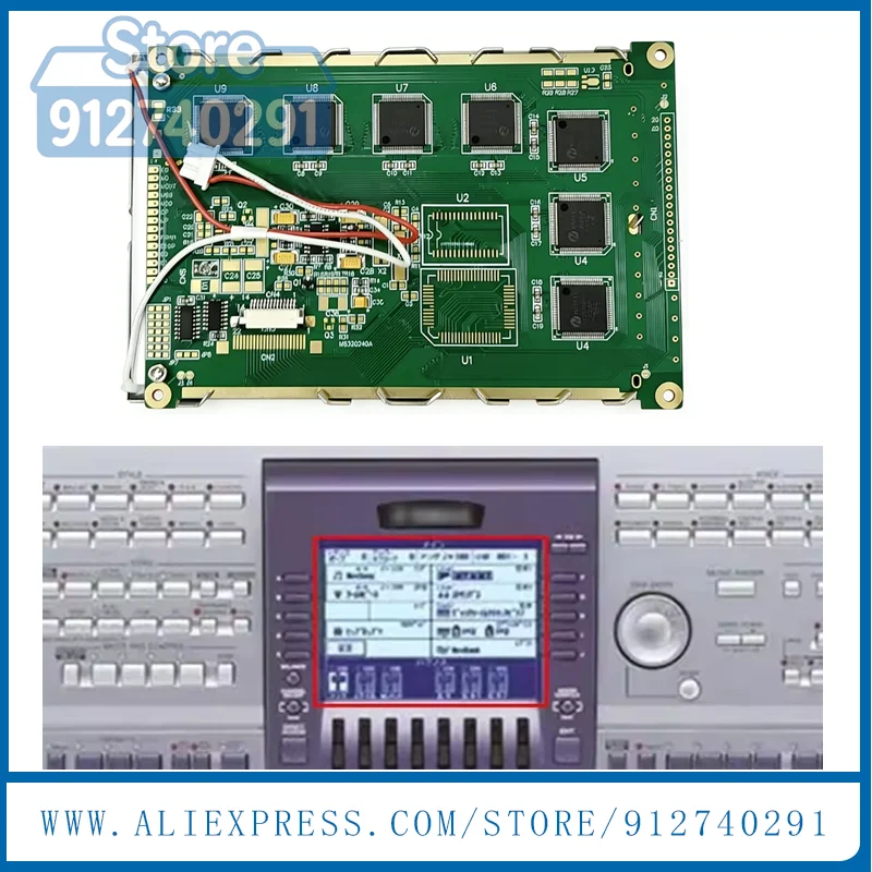 LCD Display Screen Panel For YMHA PSR1500 PSR-1500 PSR 1500 WG679600 Synthersizer Digital Mixing Consoles LCD Replacement