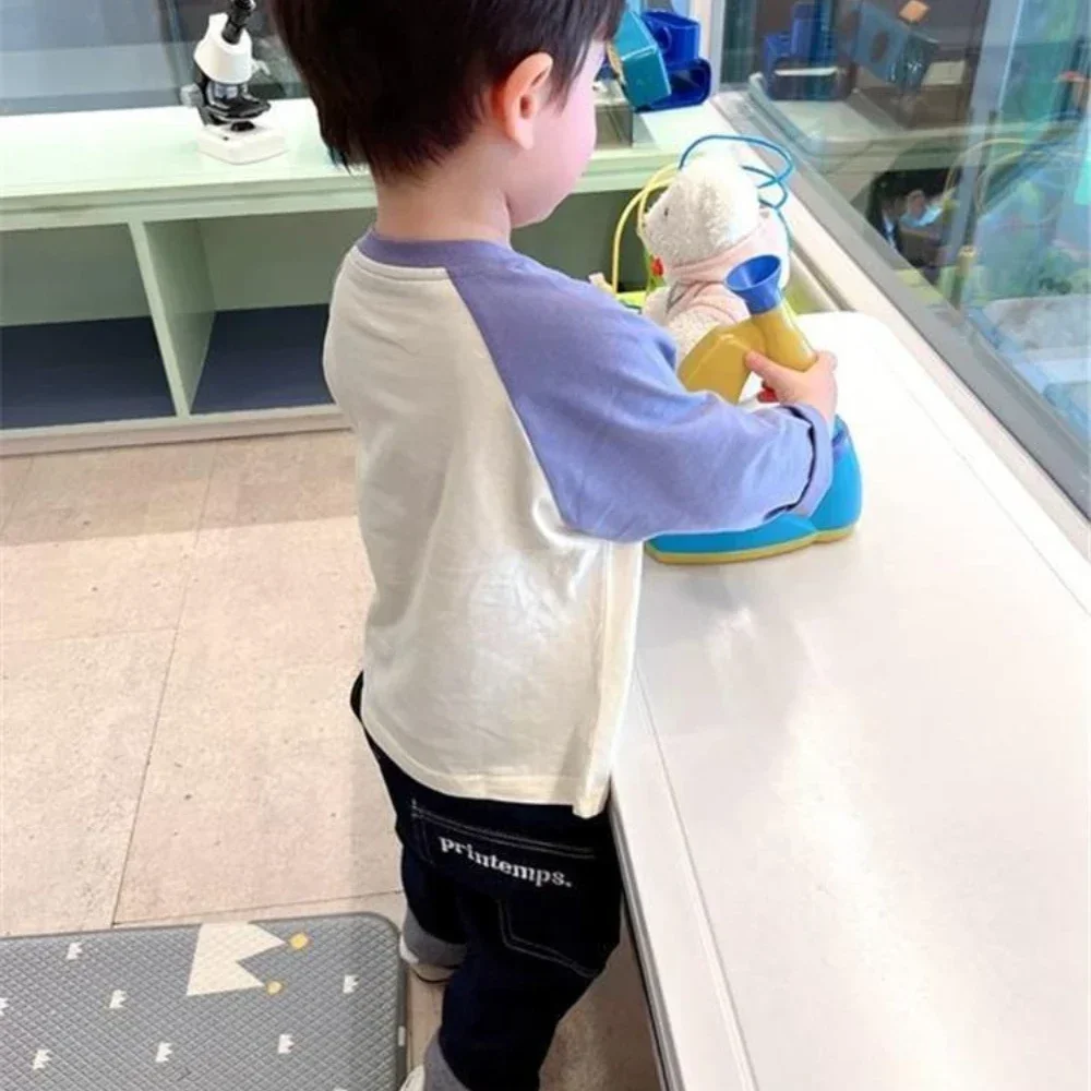 Baby Boys Long Sleeved T-shirt Toddler  Kids Cartoon Printed Pullover 2024 Spring Autumn Children's Clothing Fashion image 4