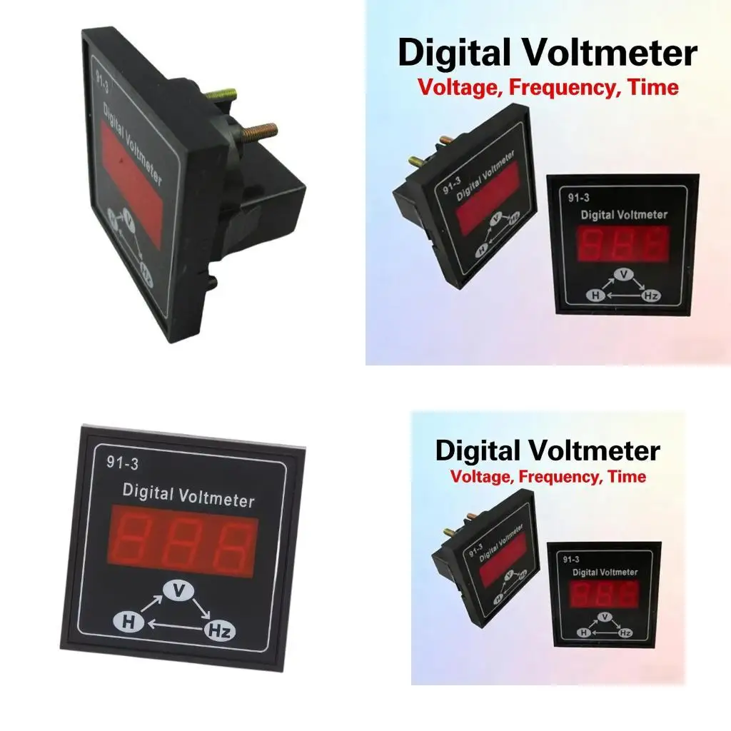 Single Phase 3 Phase Meter Digital Voltmeter For Power Systems Displays Current And Frequency