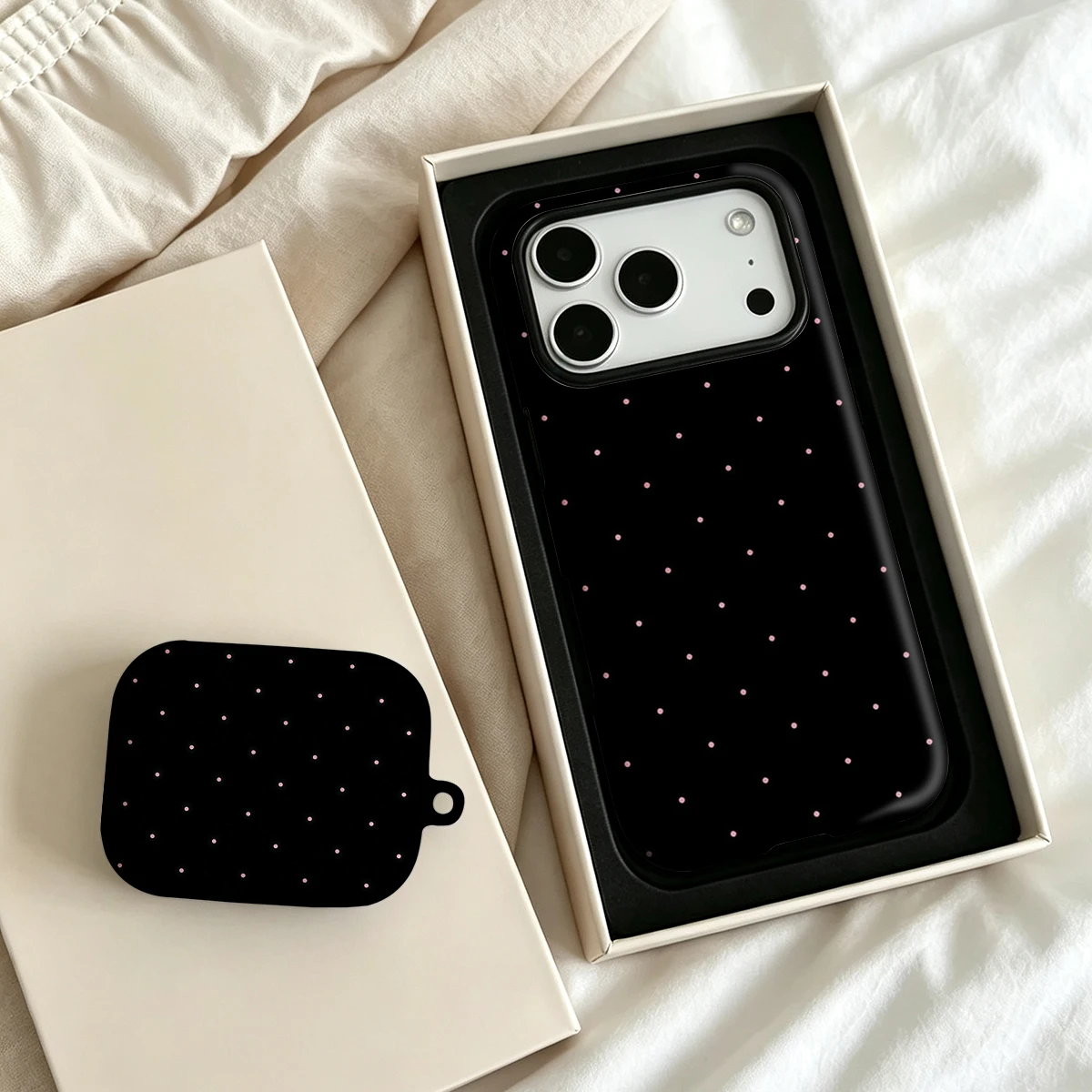2 in 1 Teal Black Dots For Mag - Airpod Case Cover ulasan dan harga