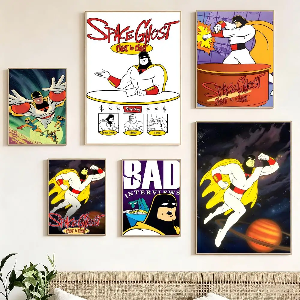 Anime Space Ghost Coast to Coast Poster Print Painting Home Decor for Bedroom Living Room Hallway