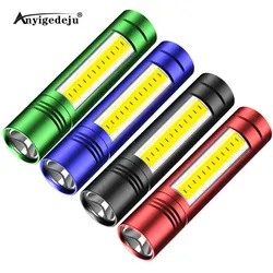 ANYIGEDEJU Portable Mini Working Inspection Flash light XPE+1*COB LED Multifunction Maintenance AA battery powered Flashlight