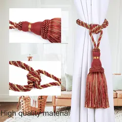 1PC Polyester Tassel Tiebacks Curtain Holder Handmade Tassel For Decoration Rope Curtain Hanging Balls for Livingroom Accessori