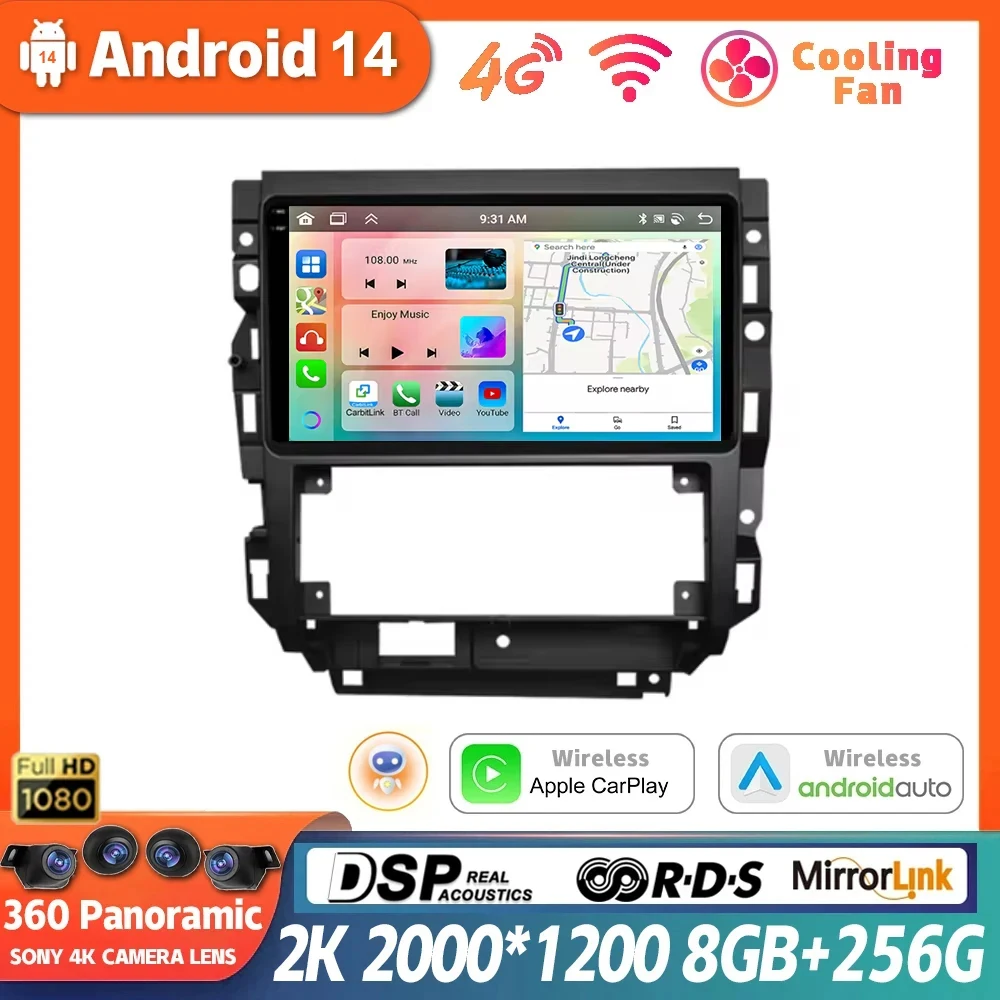 

Car Radio Android 14 For Volkswagen VW Golf 4 IV 2004-2008 Jetta MK4 Classics Multimedia Player Carplay GPS Auto Stereo DSP