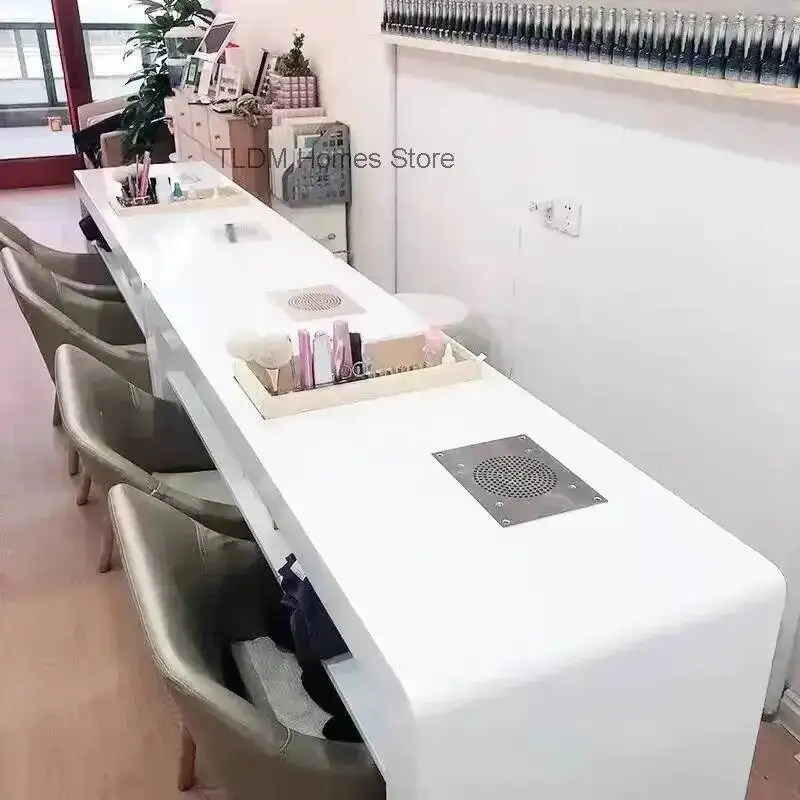 Beauty Furniture Makeup White Nail Table Manicura Luxury Modern Professional Table Headboards Mesa