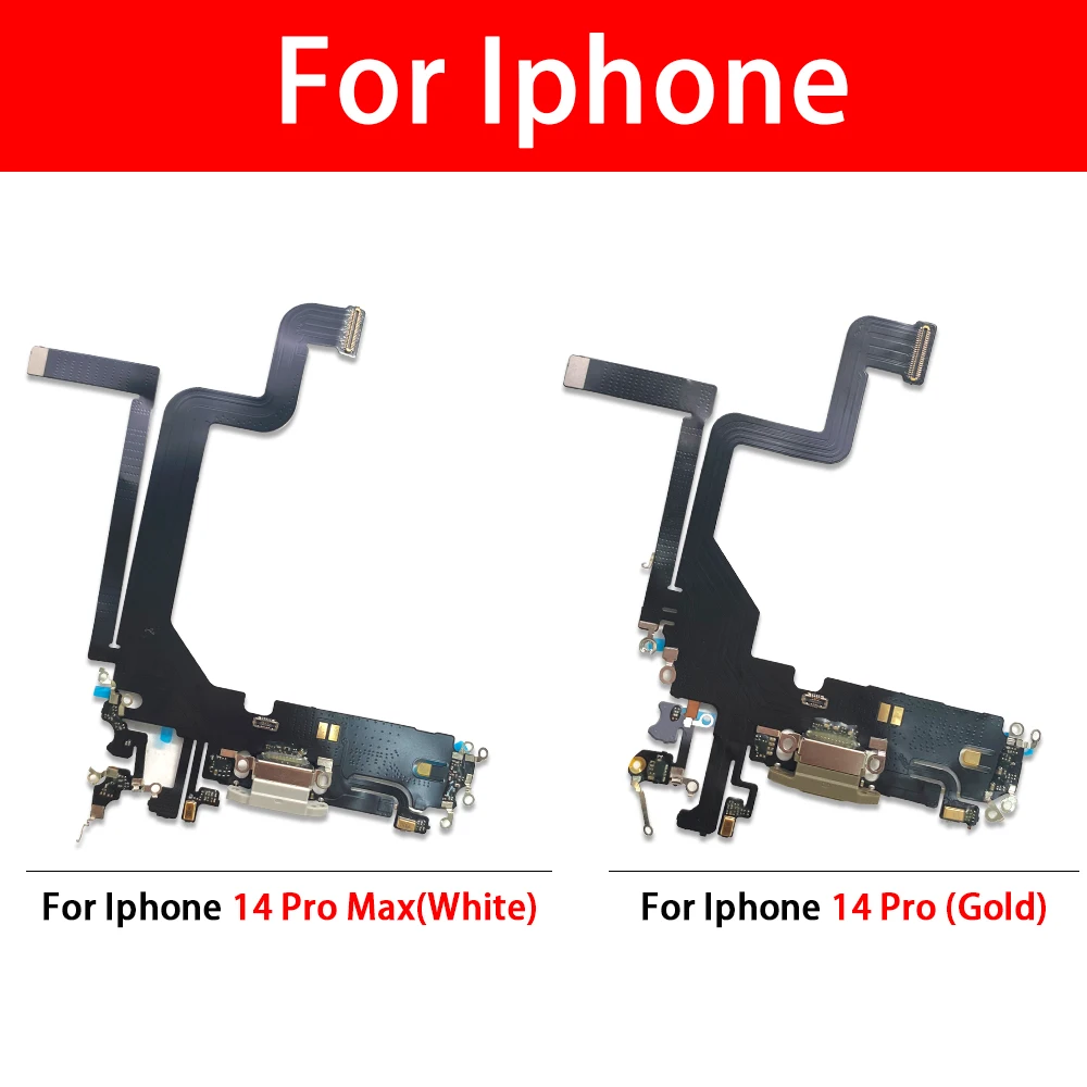 

10Pcs Charger Board PCB Flex For IPhone 14 Plus 14 Pro 14 Pro Max USB Port Connector Dock Charging Ribbon Cable