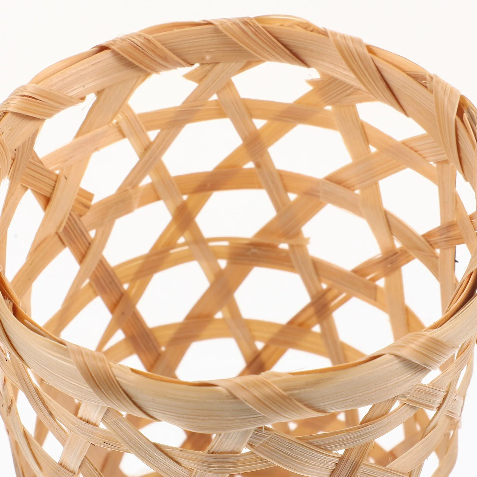 

3pcs Bamboo Storage Woven Baskets Food Gardening Vegetable Fruit Excellent Materials Reliable Multi Functional Home Desktop