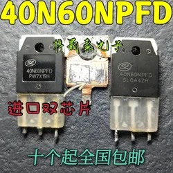 40N60NPFD 40N60FD2 40N60 600V 40A IGBT SGT40N60NPFDPN TO-3P, 1 unidad