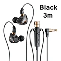 Negro con cable de 3m