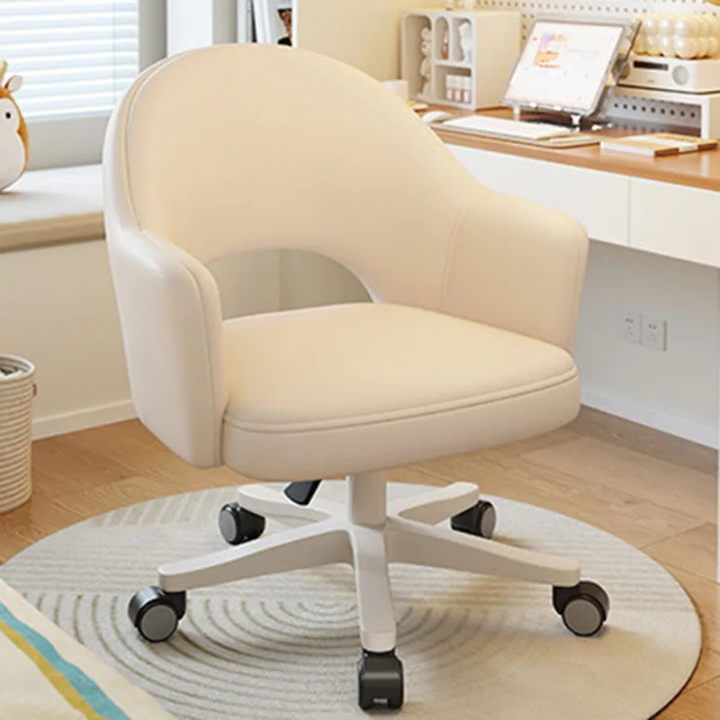 Rolling Recliner Office Chair Wheels Backrest Lightweight Student Conference Office Chair Cheap Muebles Ornaments Home Decor 5