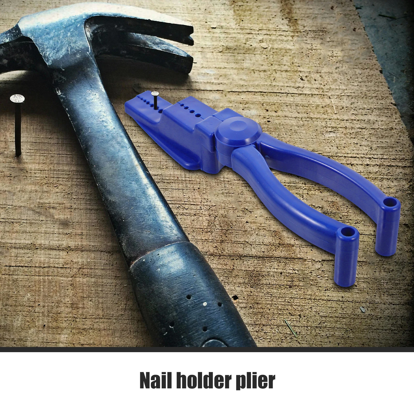 مسمار المطرقة المعونة مع ثقوب الأظافر أداة اليد المحمولة للتسمير الآمن Diy بها بنفسك مشاريع تثبيت ذو طيات مشتركة ذو طيات البلاستيك