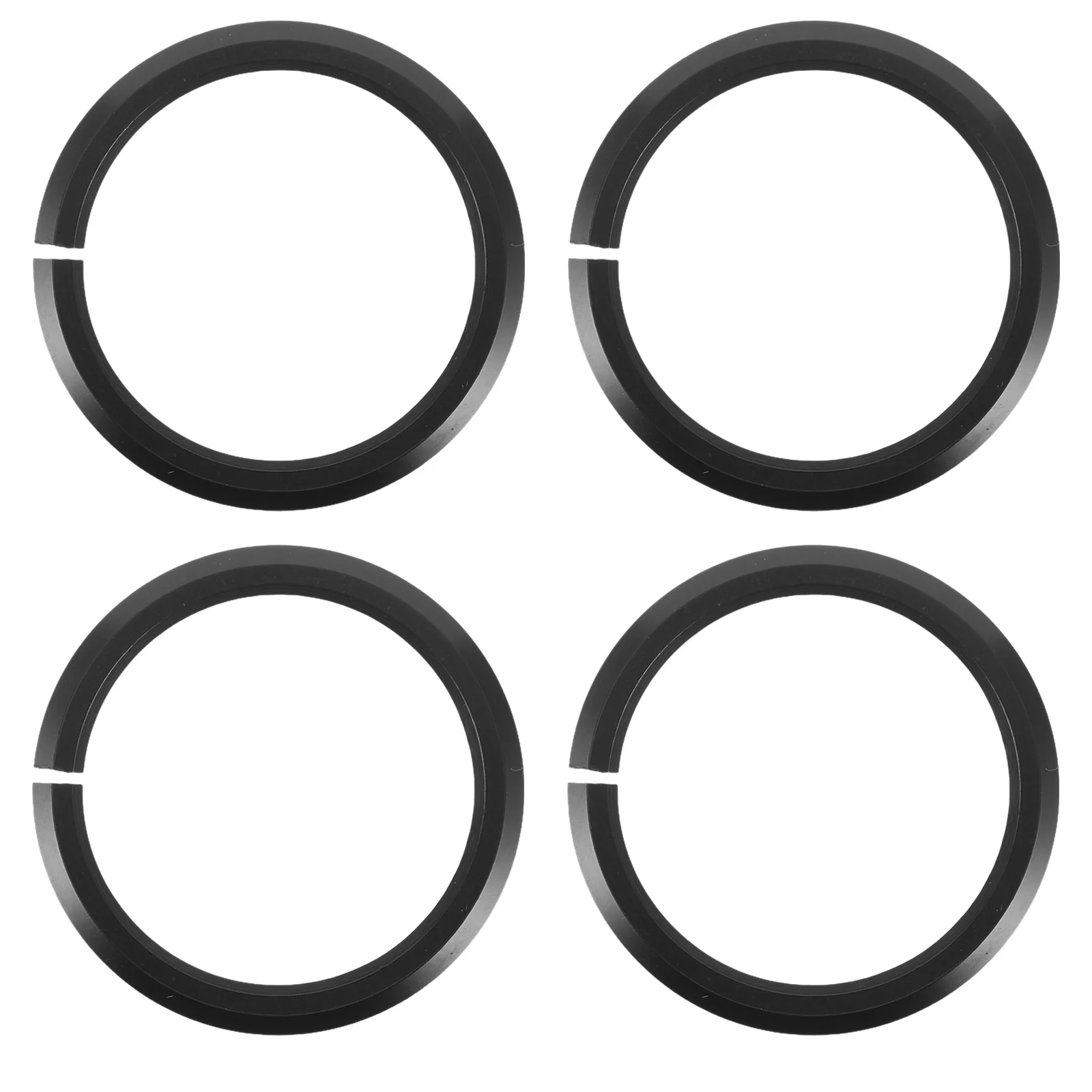 

4Pcs Bicycle Headset Base Ring Alloy Spacer Tapered Fork Adapter Open Crown Races Front Fork Base Spacer for Road Mountain Bikes