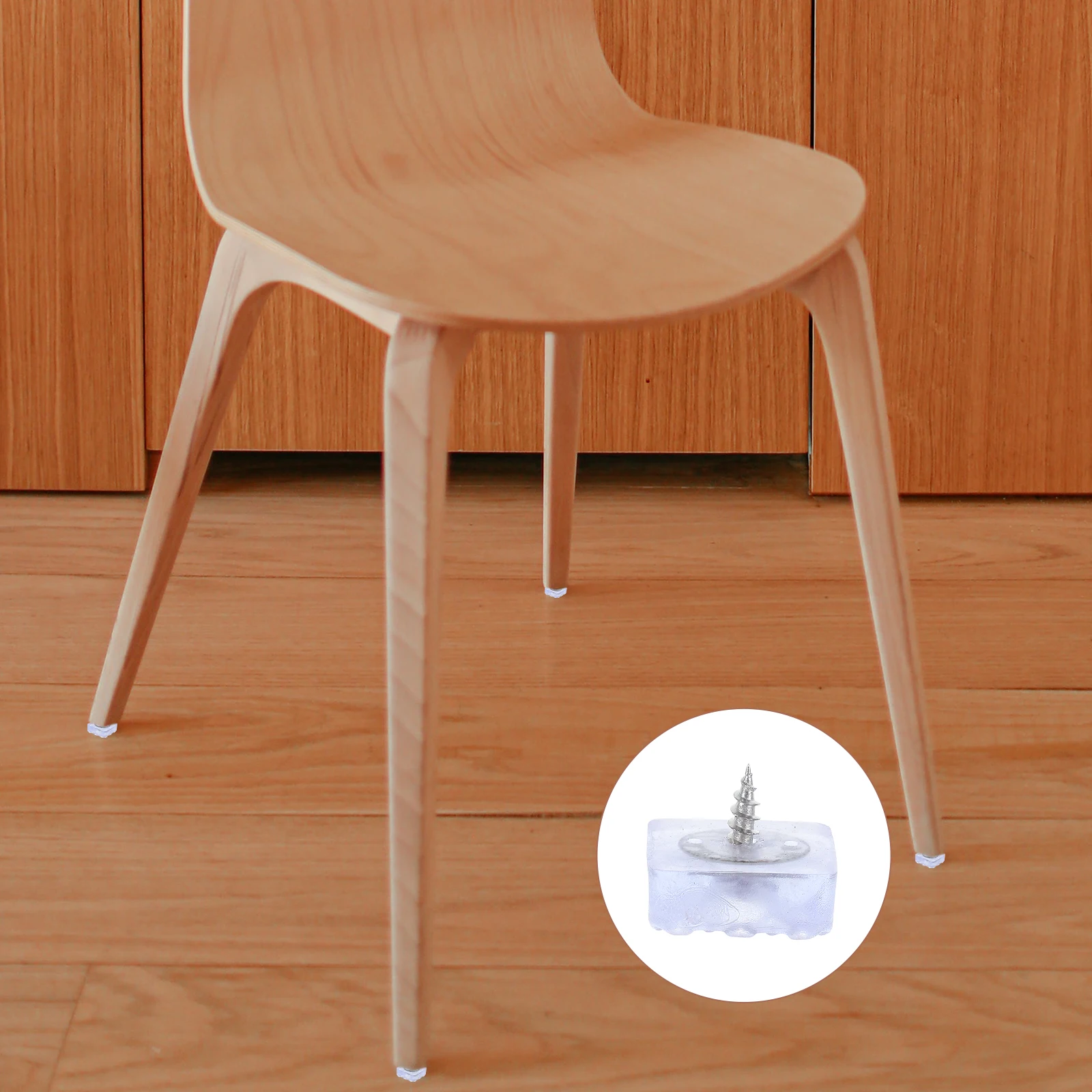 

20Pcs Anti-Slip Rubber Foot Pads for Furniture Heavy Duty Floor Protector with Screws Noise Reducing Vibration Absorbing Table